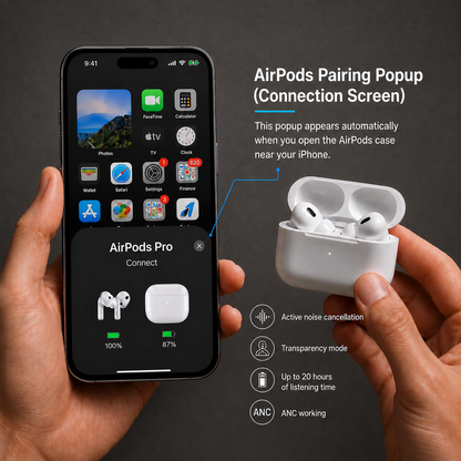 VOXO Pods Pro 2 ANC + Magsafe 10,000mAh Powerbank Combo
